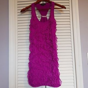Gorgeous purple ruffle dress